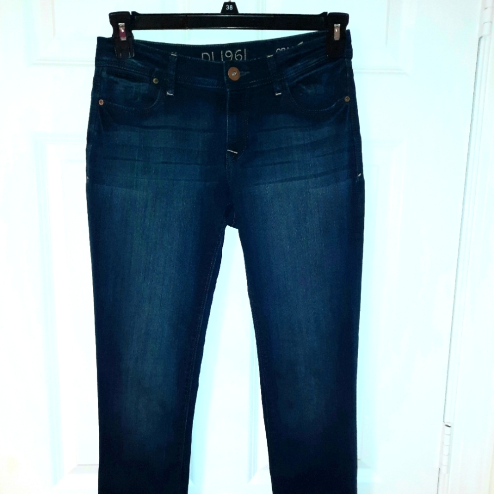 DL1961 Grace High Rise Straight Leg Jeans Size 27 4-Way stretch, Moscow #2179